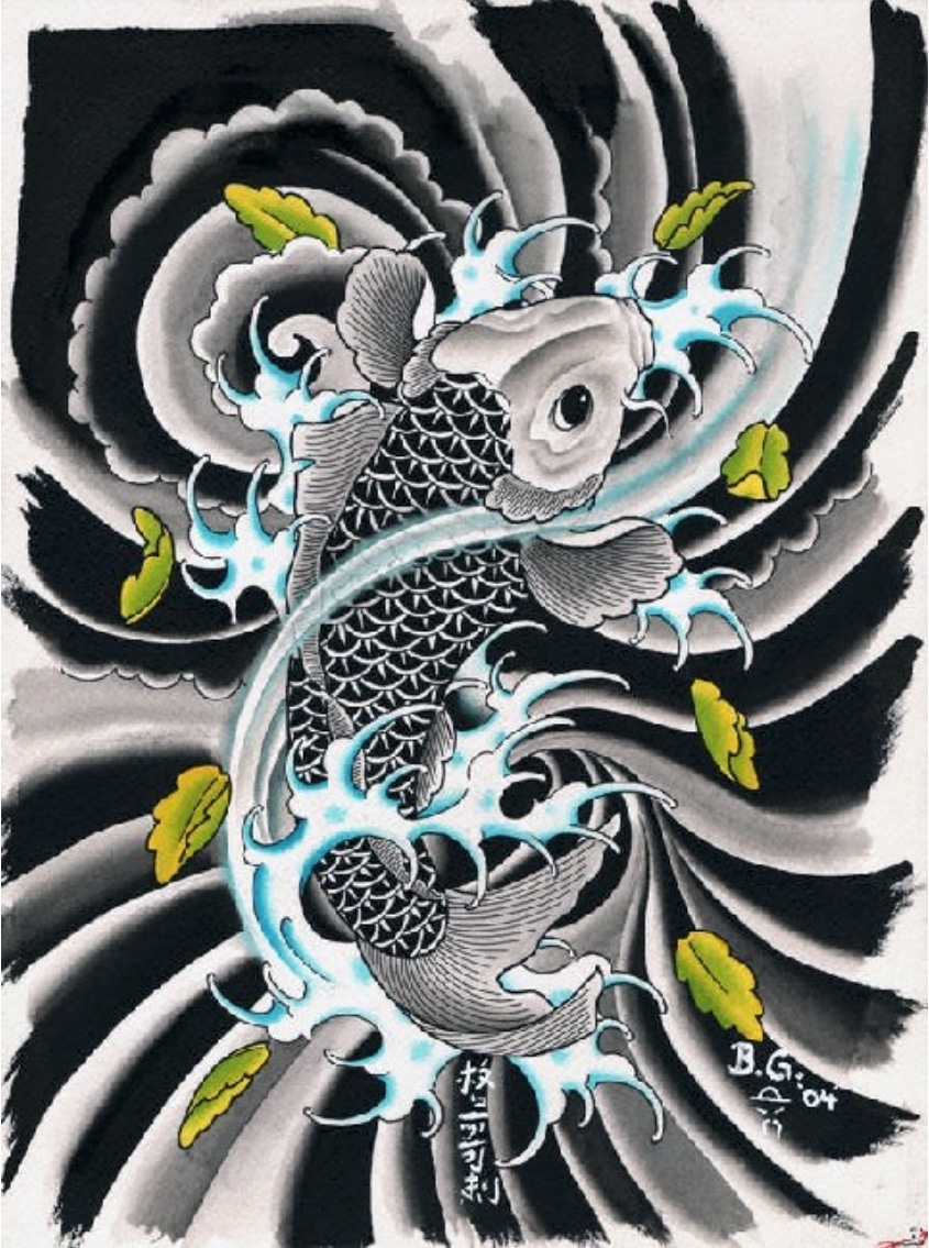 BG Koi - Canvas Giclee