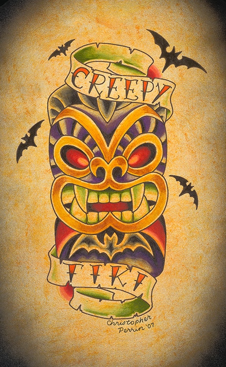 Creepy Tiki - Canvas Giclee