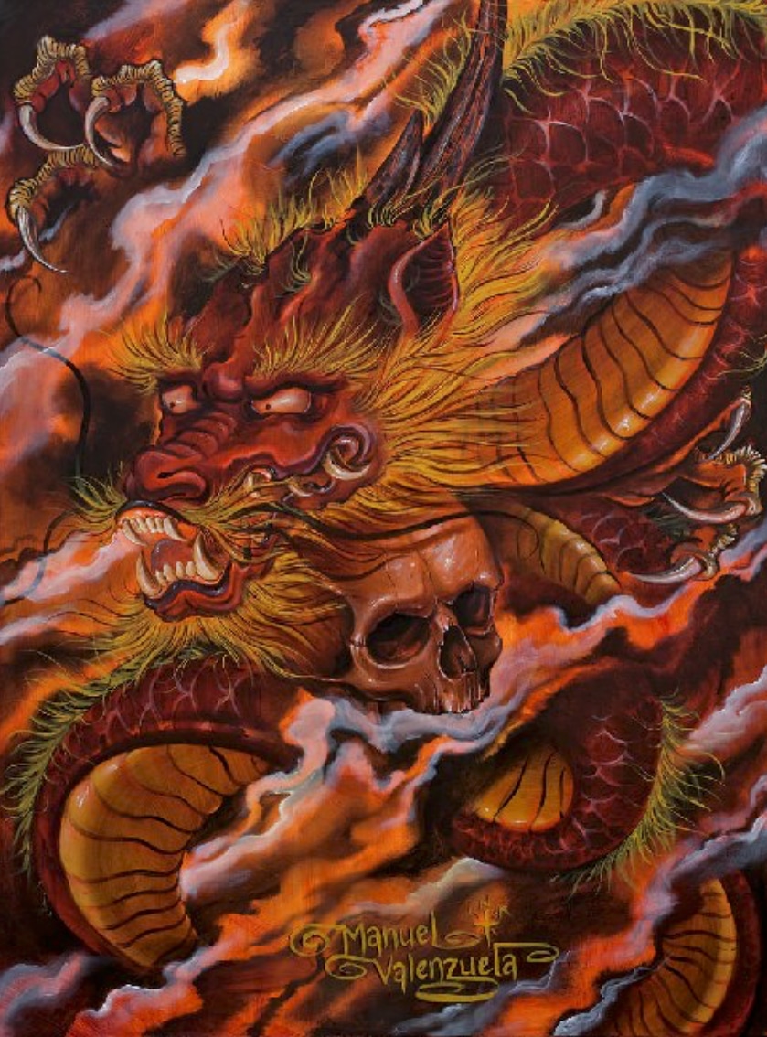 Dragons Descent - Canvas Giclee