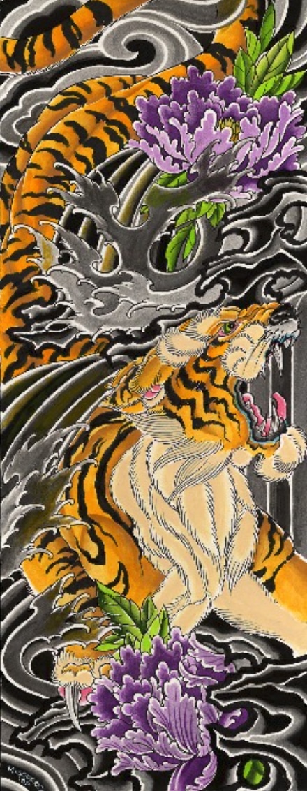 Japenese Tiger - Canvas Giclee