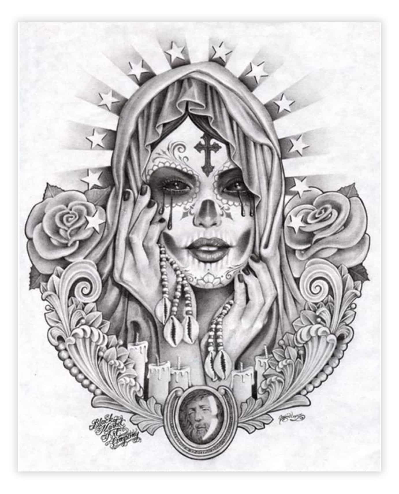 Sante Muerte - Canvas Giclee