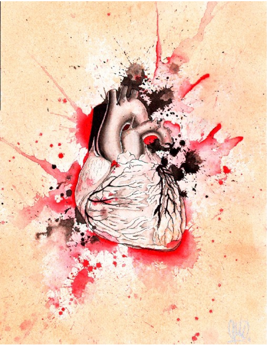 Exploding Heart - Canvas Giclee