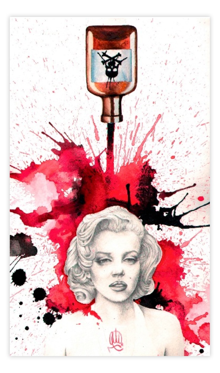 Poisoned Marilyn - Canvas Giclee