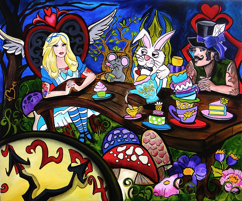 Alice's Tea Party - Canvas Giclee