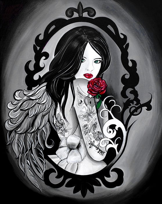 Angel Rose - Canvas Giclee