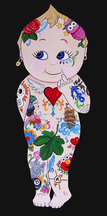 Bad Baby Tatts - Canvas Giclee