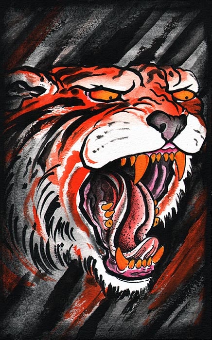 Clark's Tiger - Canvas Giclee