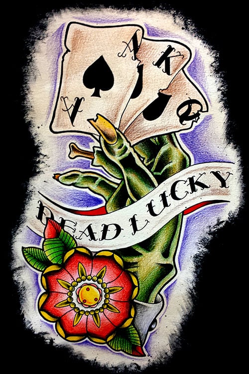 Dead Lucky - Canvas Giclee