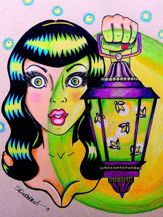 Miss Firefly - Canvas Giclee