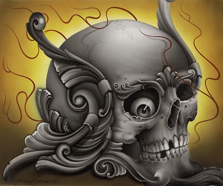 Skulligree - Canvas Giclee