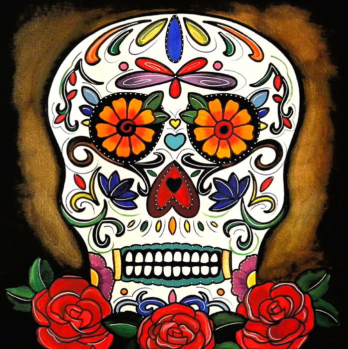 Smith's Sugar Skull - Canvas Giclee