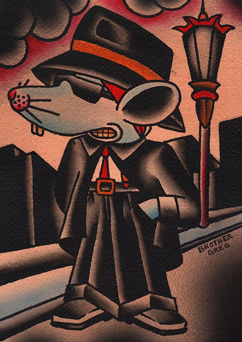 Cholo Mouse - Canvas Giclee