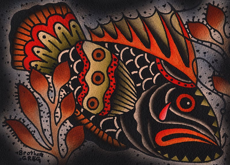 Crying Fish - Canvas Giclee