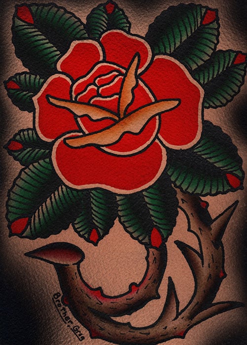 Rose Thorn - Canvas Giclee