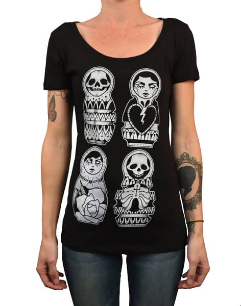 Russian Dolls Scoop Neck