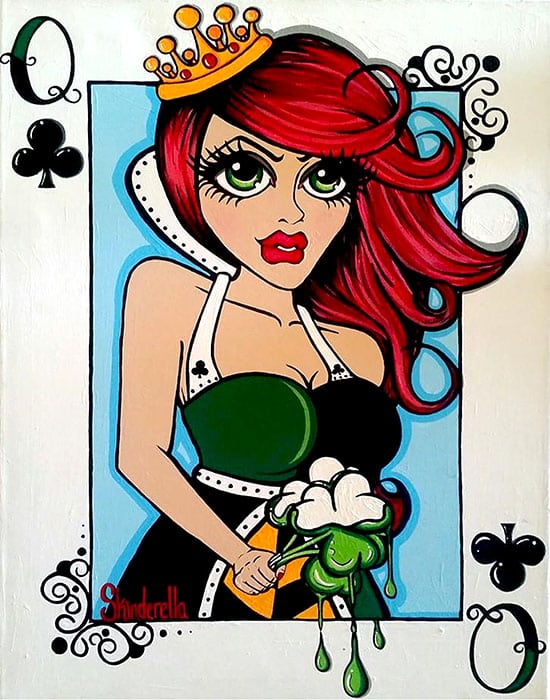 Queen of Clovers - Canvas Giclee