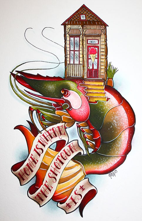 Shotgun Shrimp - Canvas Giclee