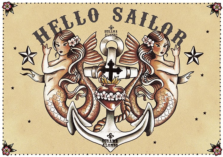 Hello Sailor - Canvas Giclee