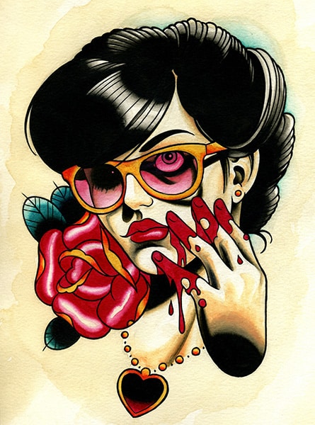 Rose Bloodyhand - Canvas Giclee