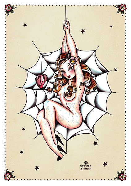 Spider Woman - Canvas Giclee