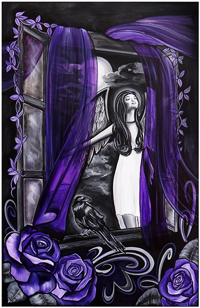 Raven - Canvas Giclee