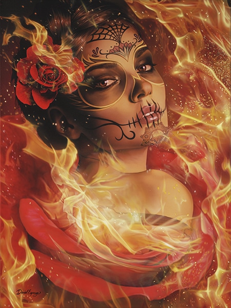 Burning Desire - Canvas Giclee