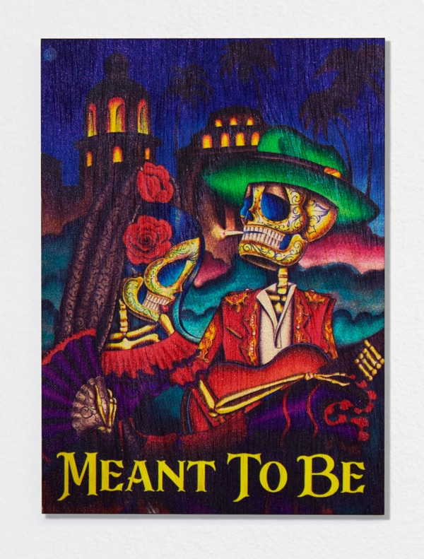 Meant To Be - Wood Refrigerator Magnet