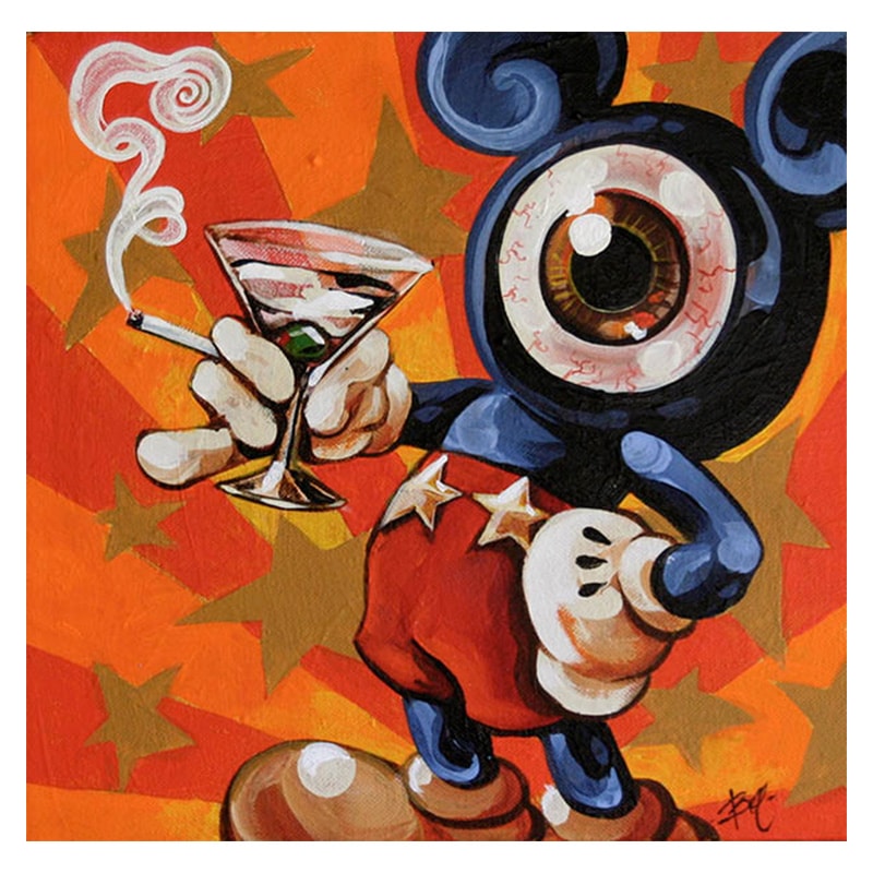 Mono Mickey - Canvas Giclee