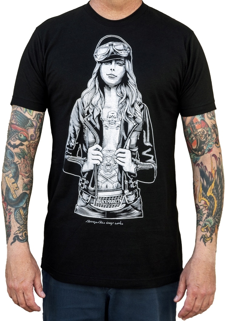 Biker Girl Guys Tee