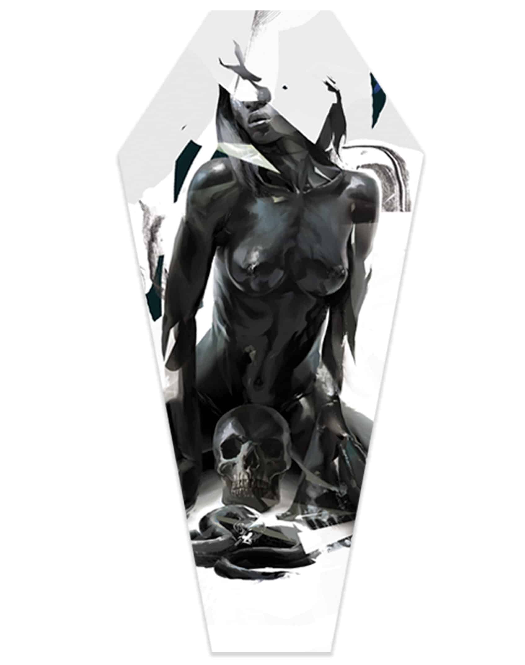 Black Mamba - Canvas Coffin Giclee